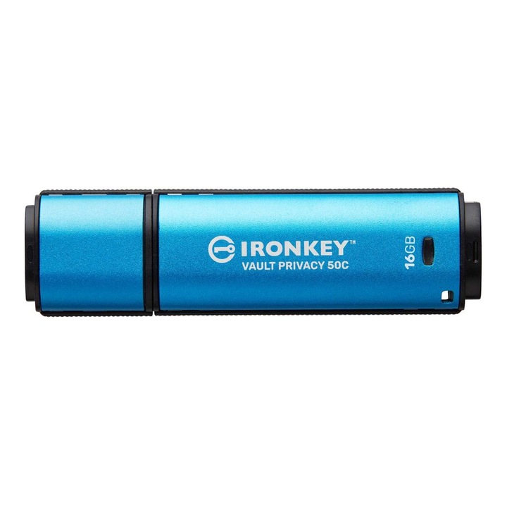 Pen Drive 16GB Kingston IronKey Vault Privacy 50 USB 3.2 Gen 1 Type-C kék (IKVP50C/16GB) (IKVP50C/16GB)