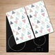 Vágódeszka Tulup Üveg Négyszögletes Crocosmia Szürke Zöld Többszínű 2x30x52 cm
