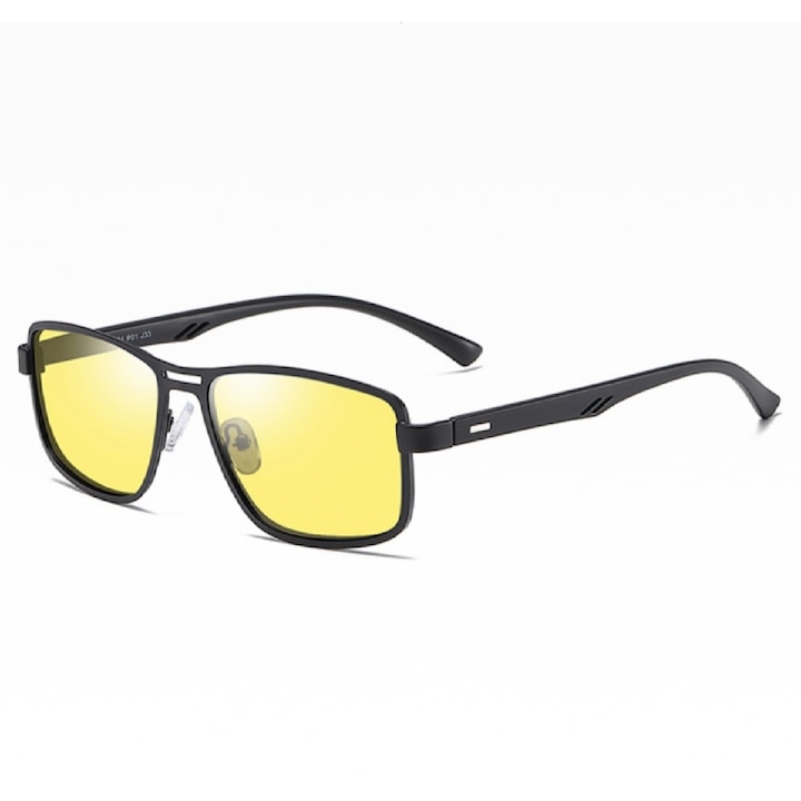 Поляризирани слънчеви очила Lucky Joy, защита UV400, специални жълти стъкла за шофиране през нощта, алуминиева рамка и TR 90