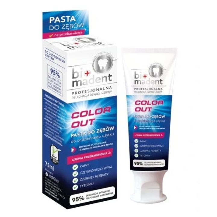 Паста за зъби, Bio Madent, 75 ml, Multicolor
