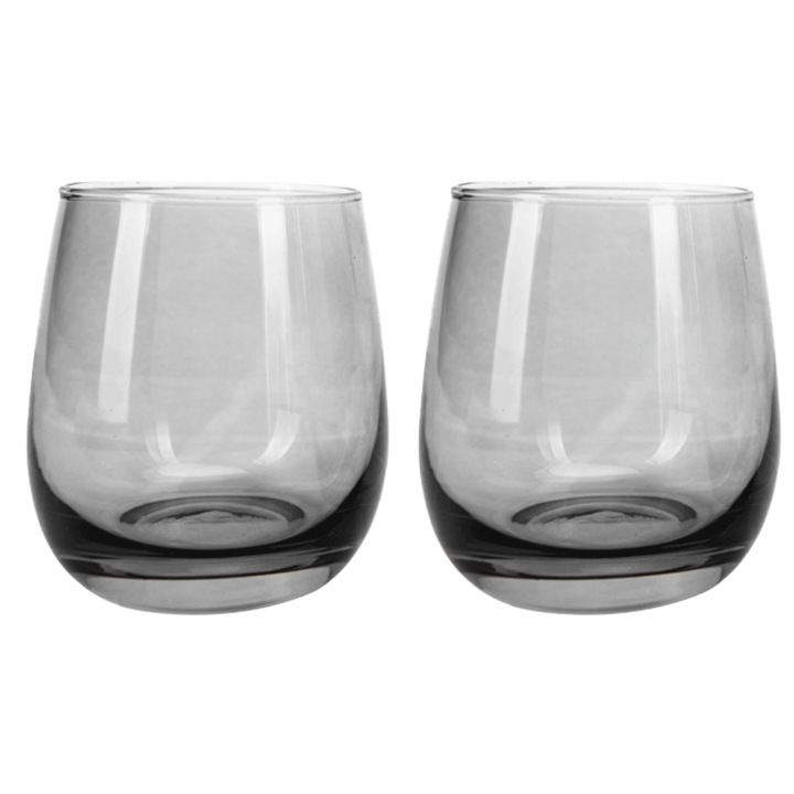 Jormftte, 340 ml-es, színes üvegpohár készlet (2 db)