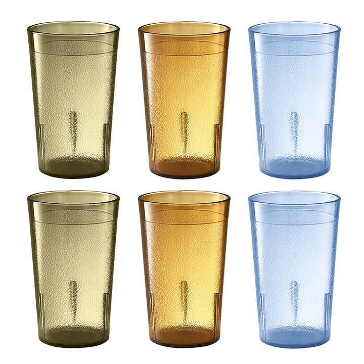 6 darabos műanyag pohárkészlet, 300 ml, Jormftte, többszínű