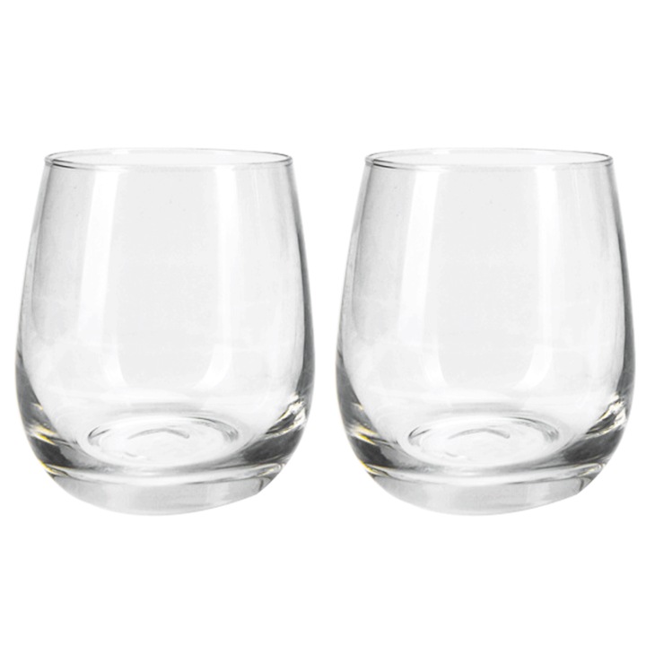 2 db Jormftte üvegpohár, átlátszó, 340 ml