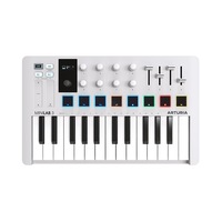 MIDI Controller, Arturia, MiniLab 3, Tastatura cu 25 de taste, Software inclus, Alb
