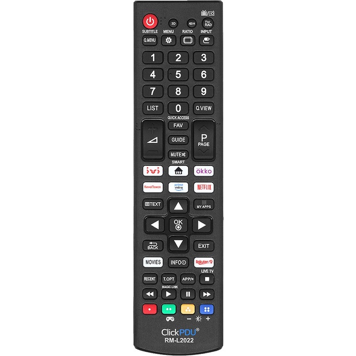 RM-L2022 távirányító LG Smart TV-hez, utángyártott, PIL6441