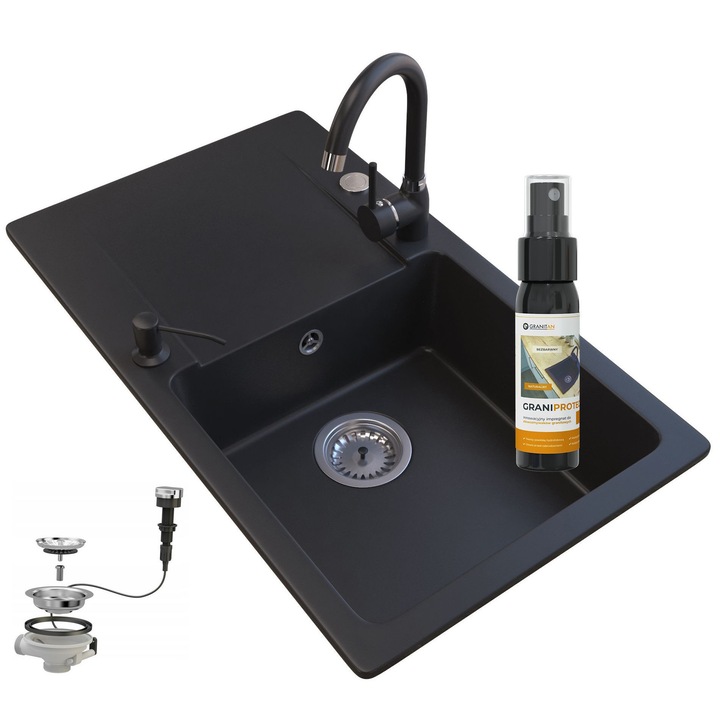 Chiuveta sifon din granit Firmasj cu un singur vas