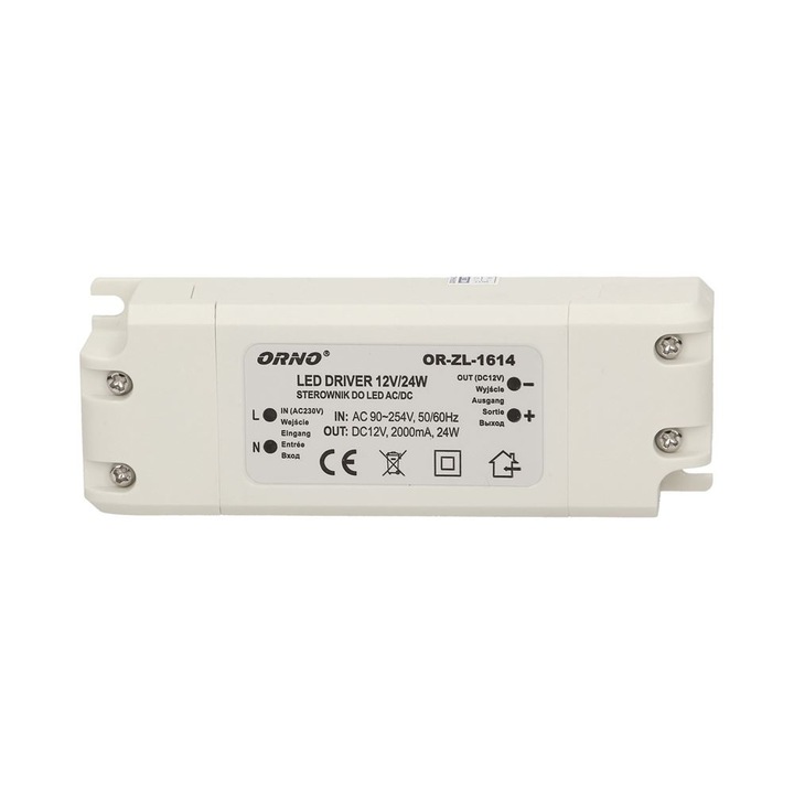 Alimentare LED, Orno, 24W, 12V, DC, IP20