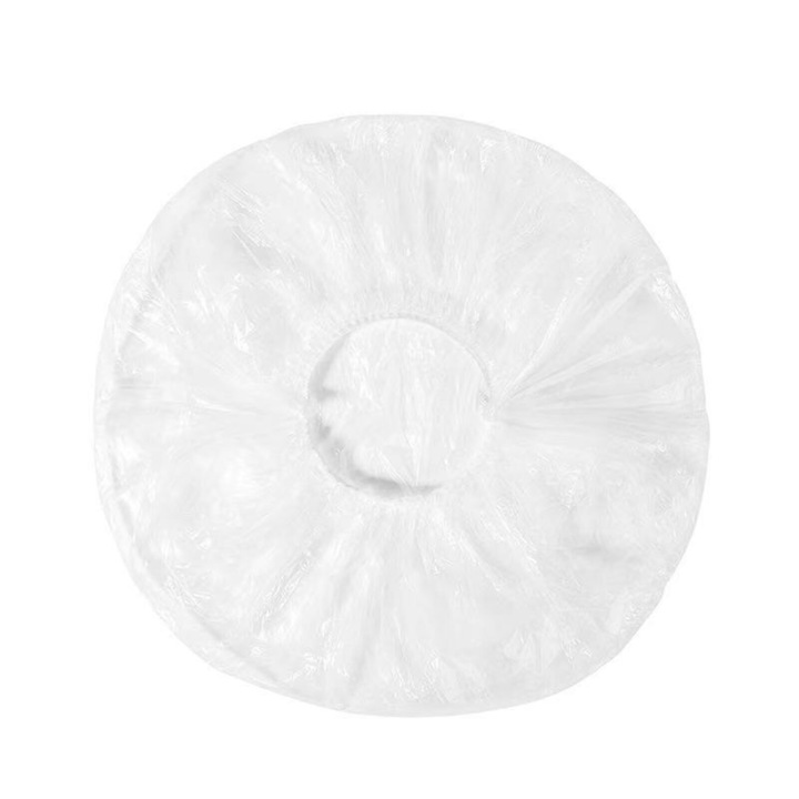 Set 100 Huse cu Elastic Pentru Protectie Boluri/Tavi/Recipiente cu Diametrul intre 10-23 cm, Transparente, Luxer