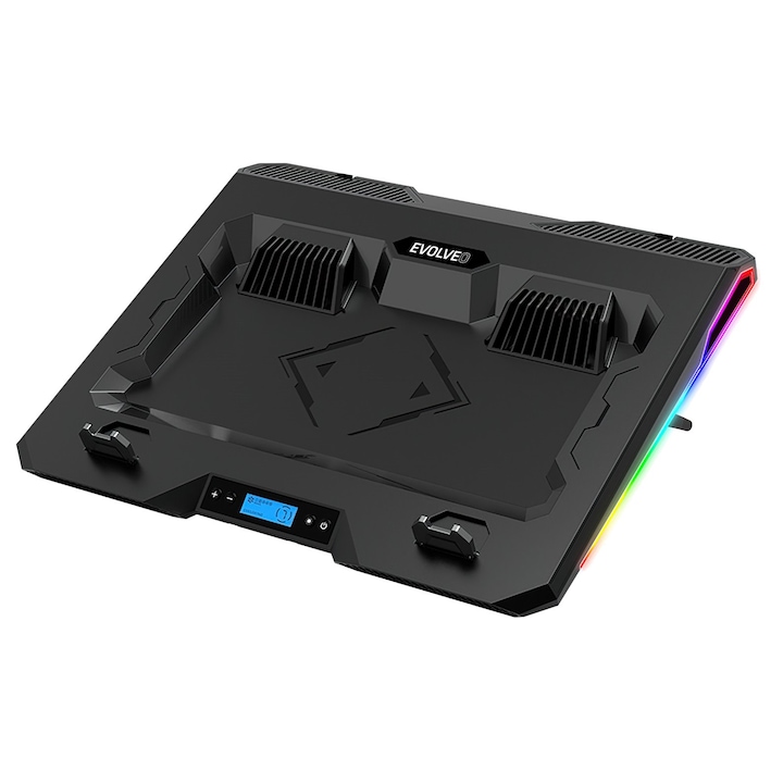 Cooler laptop EVOLVEO Ania 10 RGB, Negru