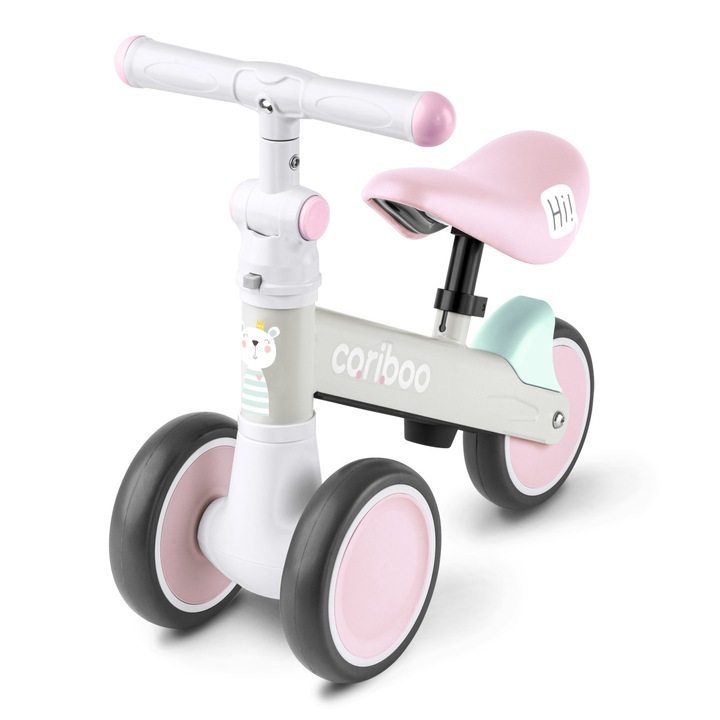Tricicleta copii Cariboo, Friends, Inaltime reglabila, Multicolor