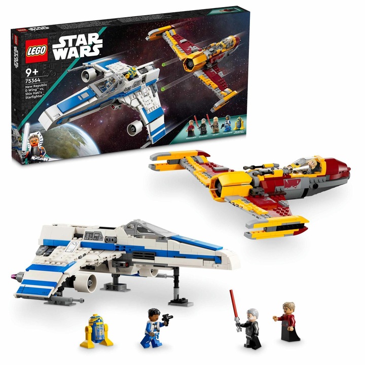 LEGO® Star Wars™ - New Republic E-Wing срещу Starfighter на Shin Hati 75364, 1056 части
