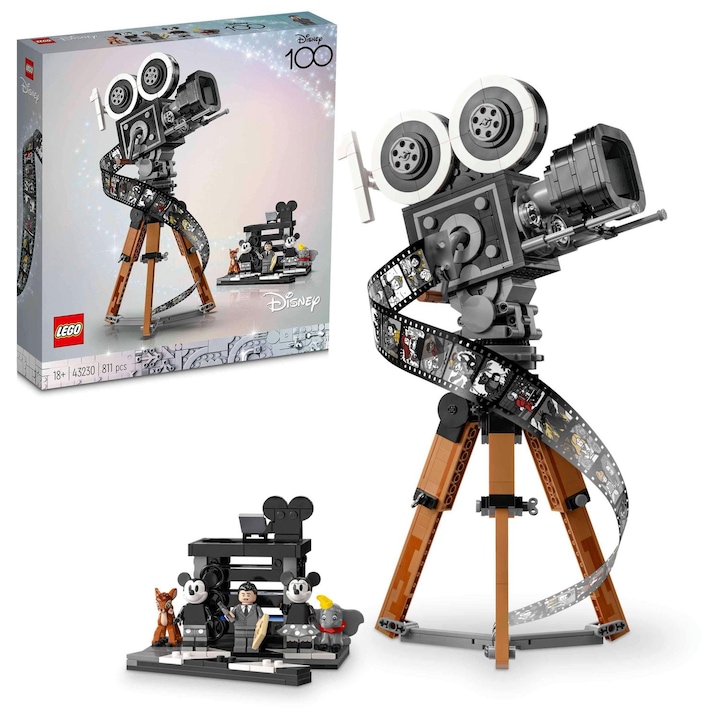 LEGO® Disney - Camera de filmat - Omagiu pentru Walt Disney 43230, 811 piese