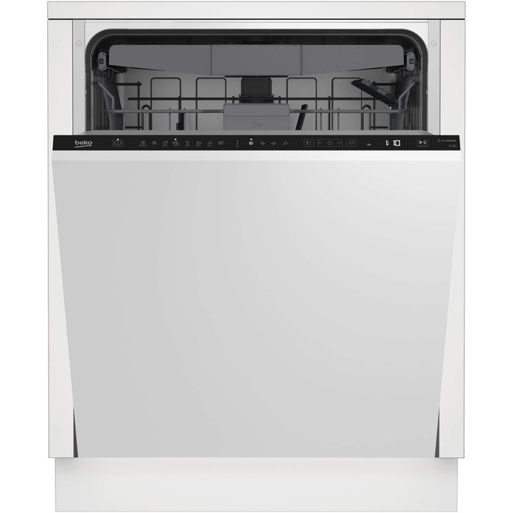 Съдомиялна за вграждане Beko BDIN38521Q, 16 комплекта, 8 програми, AutoDoor Opening, Инверторен мотор ProSmart, Touch управление, Клас C, 60 см