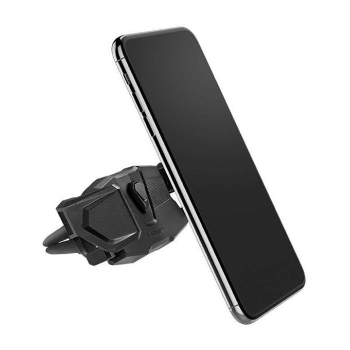 Spigen click r air autós tartó, szellőzőre, automata, 360°, 2.3-3.5" méret, fekete