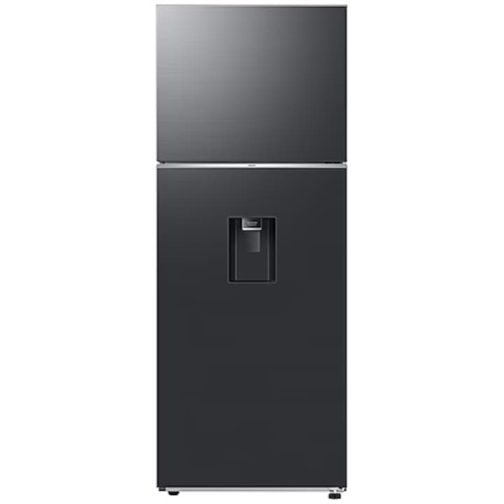Хладилник с 2 врати Samsung RT47CG6726B1EO, 462 л, Клас Е, No Frost, Диспенсър за вода, All Around Cooling, WiFi, Smart Control, Dark Inox