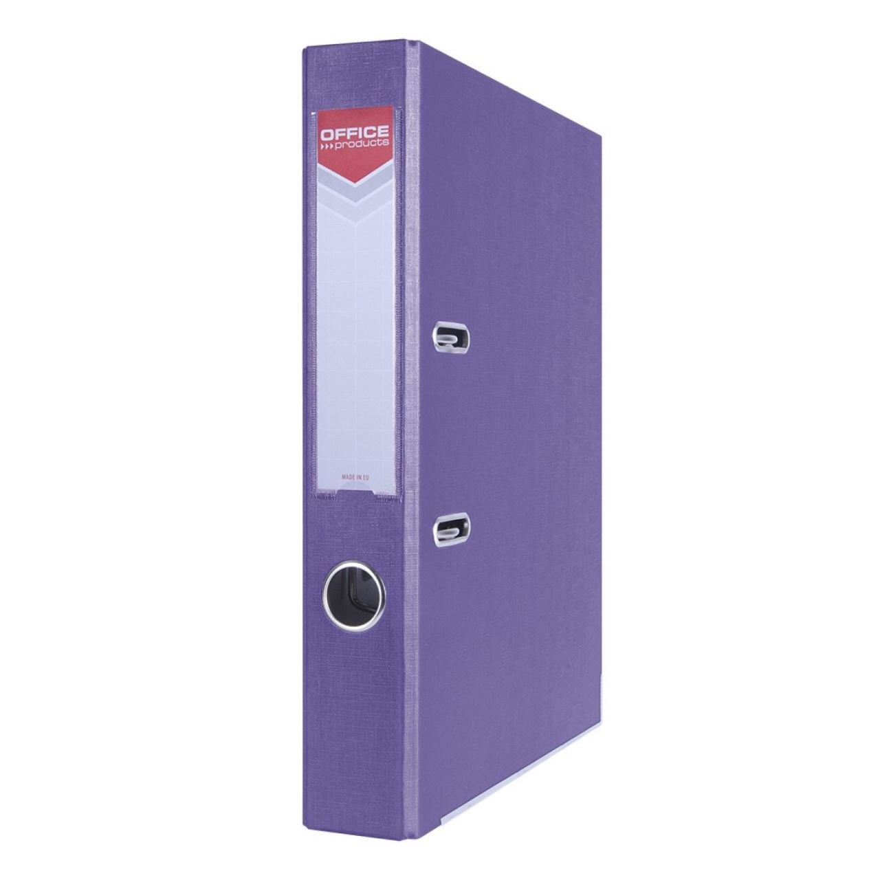 Biblioraft plastifiat OFFICE Products, 5 cm, colturi metalice, mov