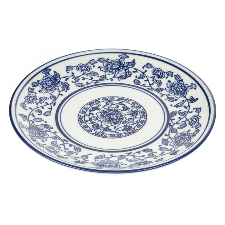 Farfurie cu model floral, Artekko, Portelan, 20cm