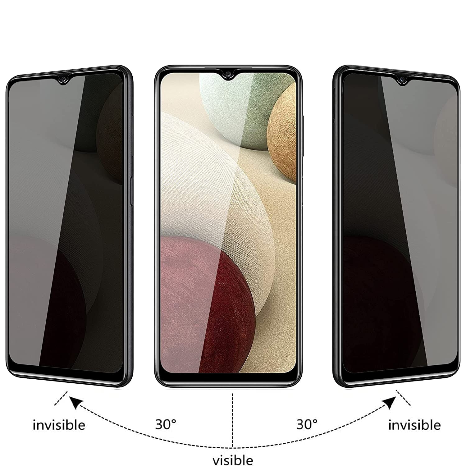 Folie Sticla Privacy Daden MaxProtection pentru Samsung A14, Full Cover, Protectie Profesionala, Ultra Rezistenta, Calitate Premium