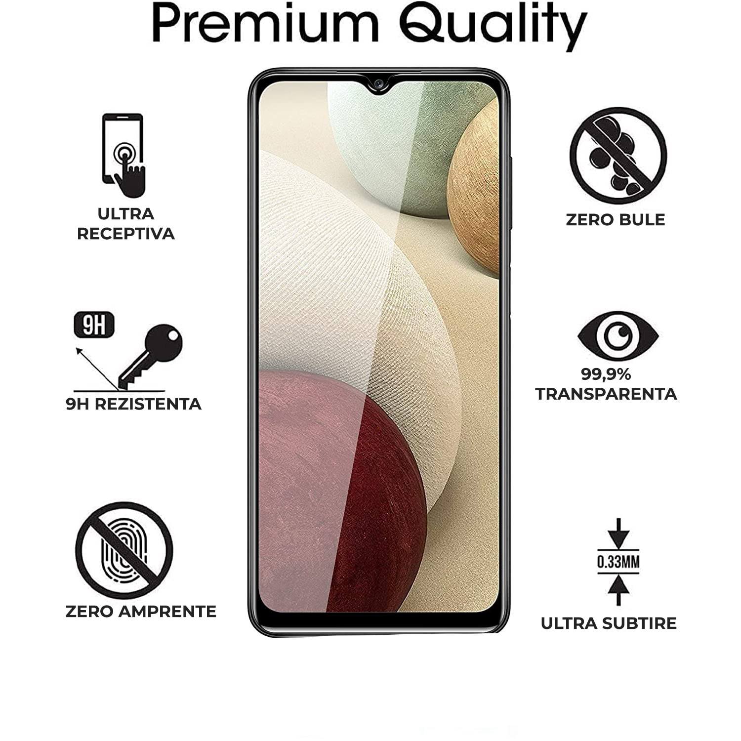 Folie Sticla Privacy Daden MaxProtection pentru Samsung A14, Full Cover, Protectie Profesionala, Ultra Rezistenta, Calitate Premium