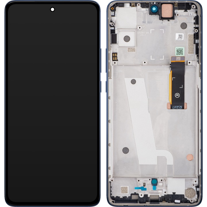 Дисплей със сензорен екран Motorola Edge 30, с рамка, сив (Метеоритно сиво), сервизен пакет 5D68C20584