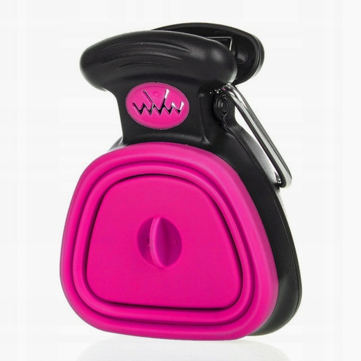 Tisztító fogó, Wesolypupil, Szilikon, 11,5 cm, Fekete/Rózsaszín