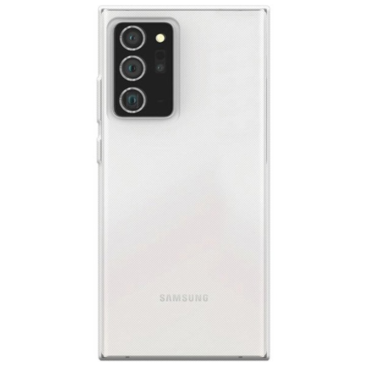 Прозрачен капак, съвместим със Samsung Galaxy Note 20, Slim fit, Anti-slip, Минималистичен дизайн, 1 mm