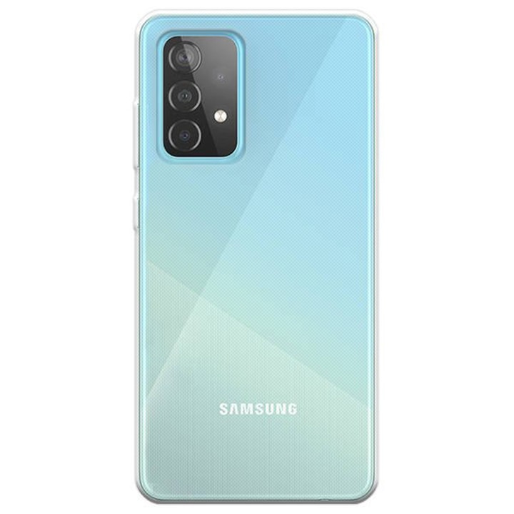 Átlátszó tok, kompatibilis a Samsung Galaxy A52 / A52s készülékkel, Vékony illeszkedés, Csúszásgátló, Minimalista dizájn, 1 mm