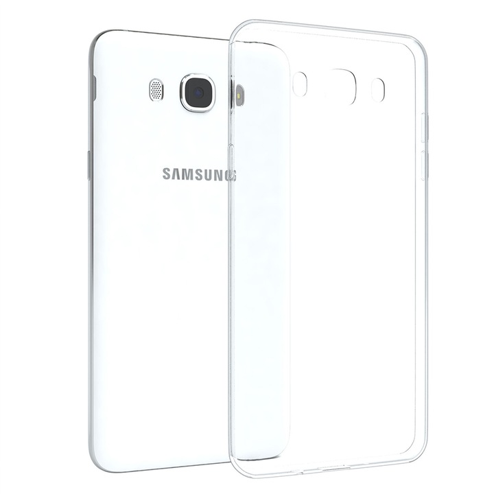Прозрачен калъф, съвместим със Samsung Galaxy J7 2016, Slim fit, Anti-slip, Минималистичен дизайн, 1 mm