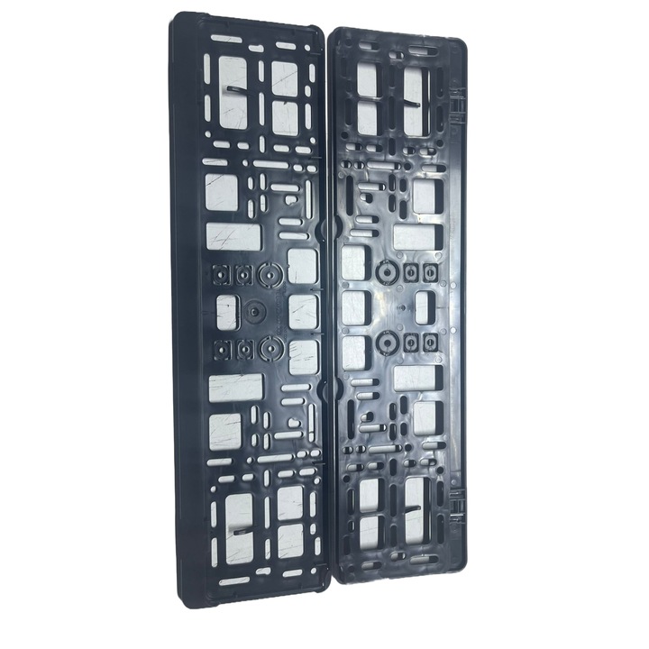 Set 2 bucati suport numar inmatriculare auto negru