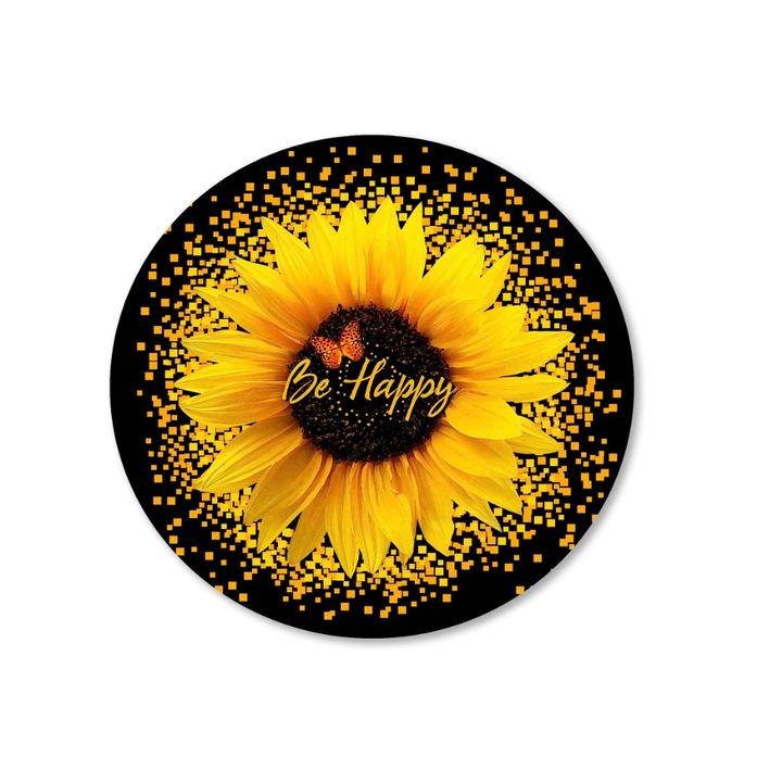 Mousepad Floarea soarelui, 20 x 20 cm