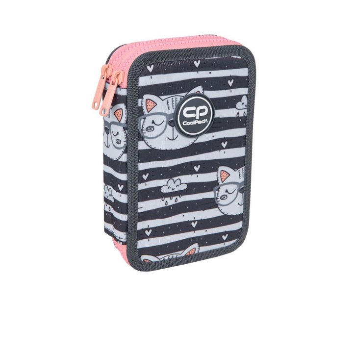 Ученически несесер с пособия CoolPack, Jumper 2, Catnip, Многоцветен