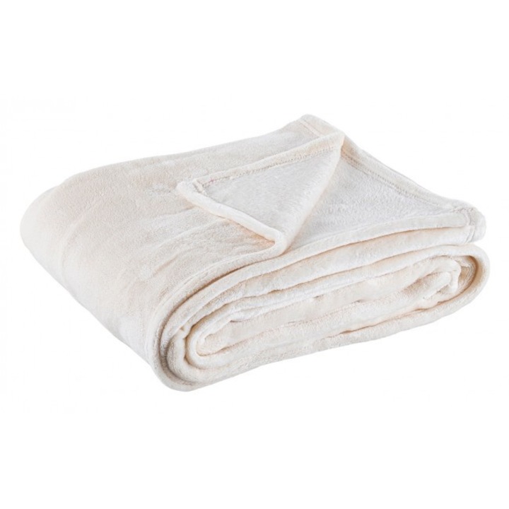 Комплект 2 полиестерни одеяла в цвят слонова кост Penelope 130x160 см