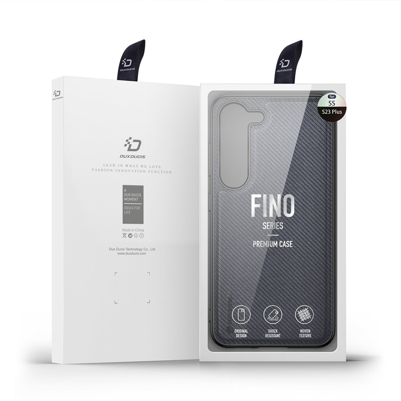 Husa telefon, Dux Ducis Fino, poliuretan, gri, pentru Samsung Galaxy S23+