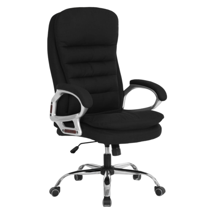 Scaun ergonomic Arka B175 negru, textil, design ergonomic, foarte rezistent, baza metalica, amortizor 150kg, functie balans
