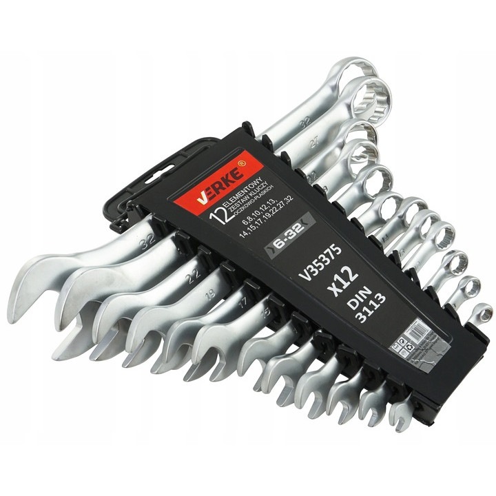 Set 12 chei fixe combinate 6-32mm 12bucati piese Cr-V (V35375)