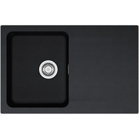 Pachet chiuveta tectonite Franke OID 611 + Baterie Pola, 78x50 cm, cuva 35x43x18 cm, cu ventil de 3 1/2”, cleme de fixare, sistem inchidere ventil, Negru