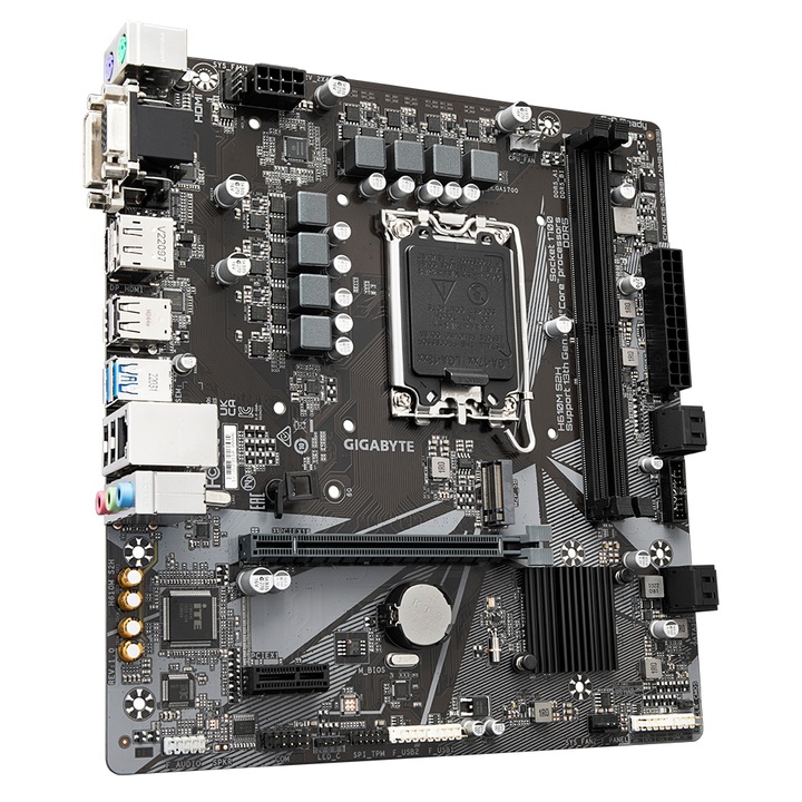 Дънна платка GIGABYTE H610M-S2H, socket 1700, 2xDDR5, Micro ATX H610M-S2H-DDR5