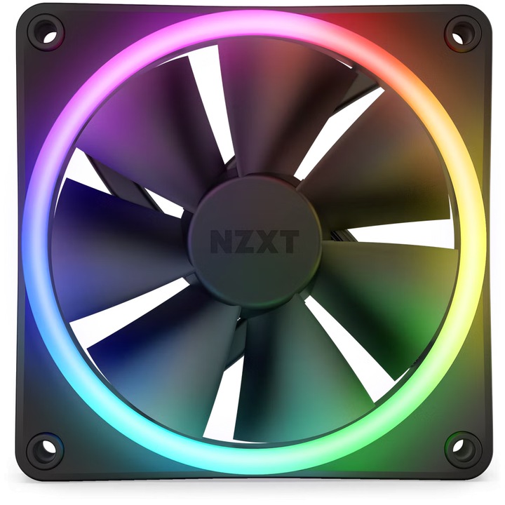 Ventilator NZXT F120 RGB Duo, Negru