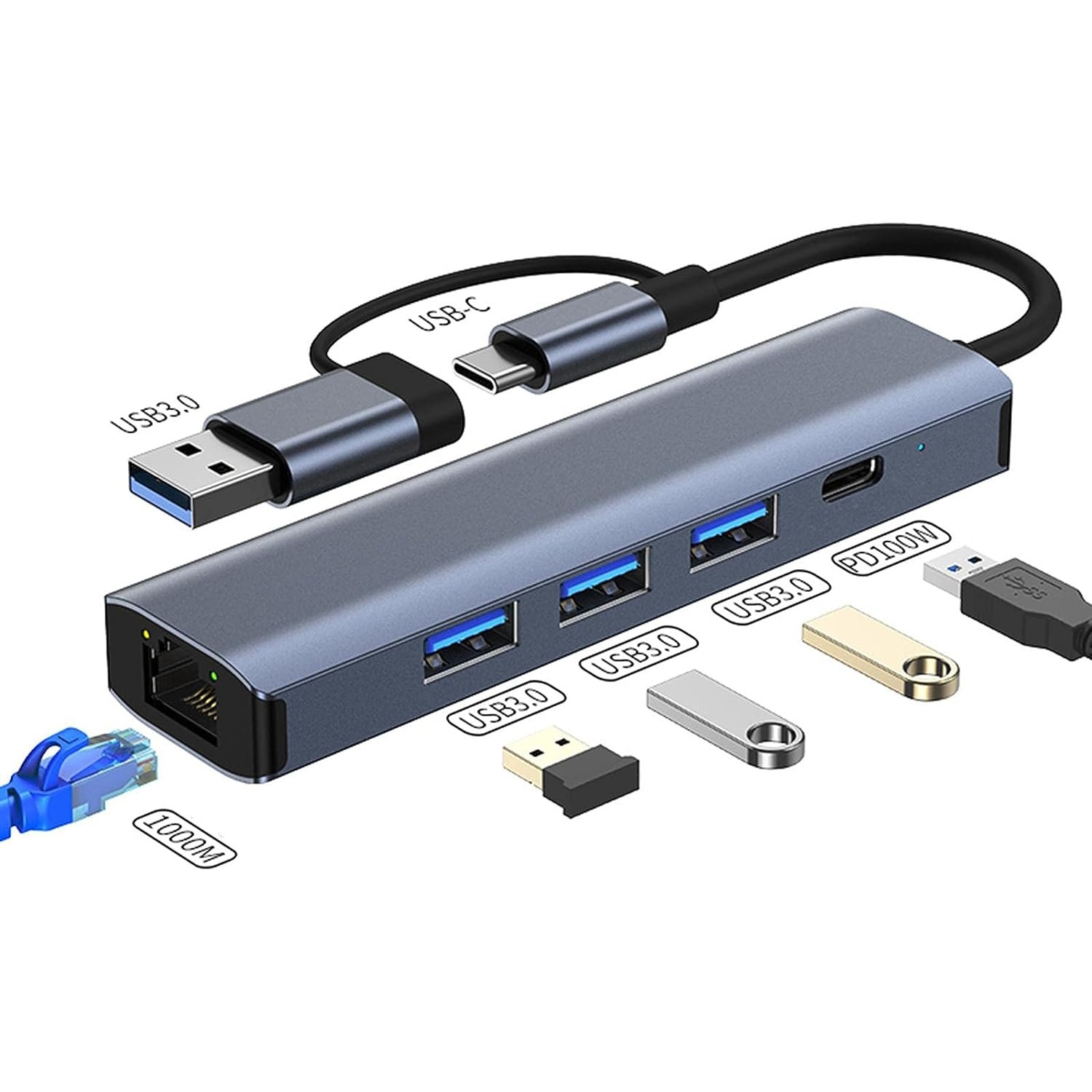 Адаптер USB на RJ Gembird NIC-U2, черный - купить в kinza-moscow.ru