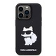 Husa Karl Lagerfeld 3D Rubber Choupette compatibila cu iPhone 14 Pro, Negru