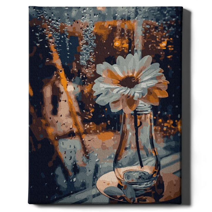 Комплект за рисуване по номера, Лайка във ваза, Oh Art!, 40x50 см