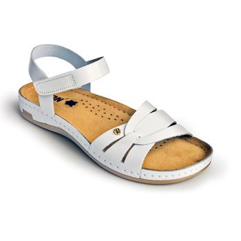 Sandale ortopedice pentru dama Leon 961 Alb Sandale ortopedice pentru dama Leon 961 Alb