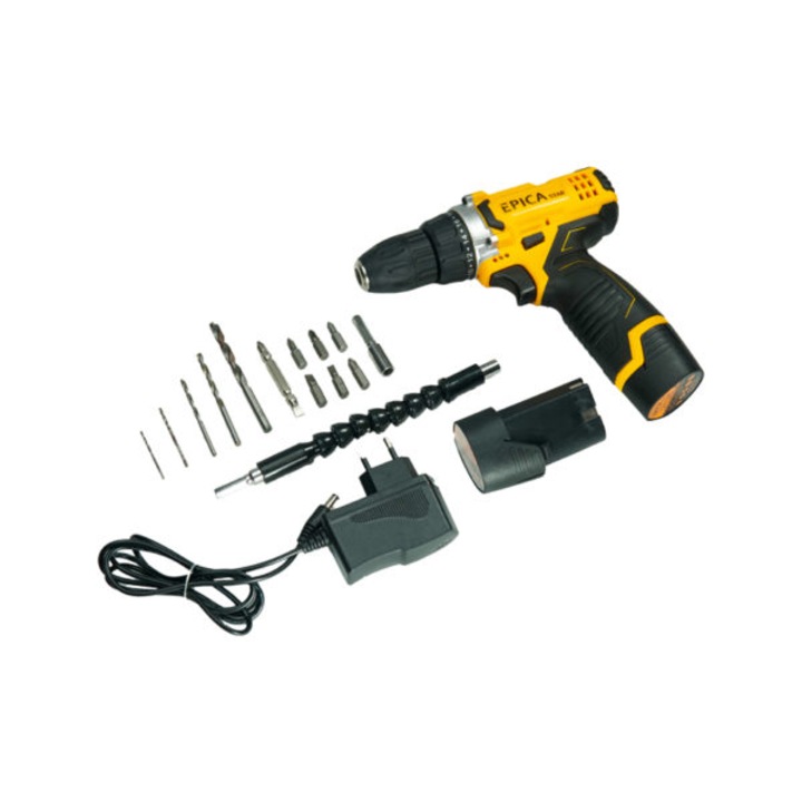 Masina de gaurit, 12 V, 2 acumulatori 1300mAh, incarcator, valiza profesionala