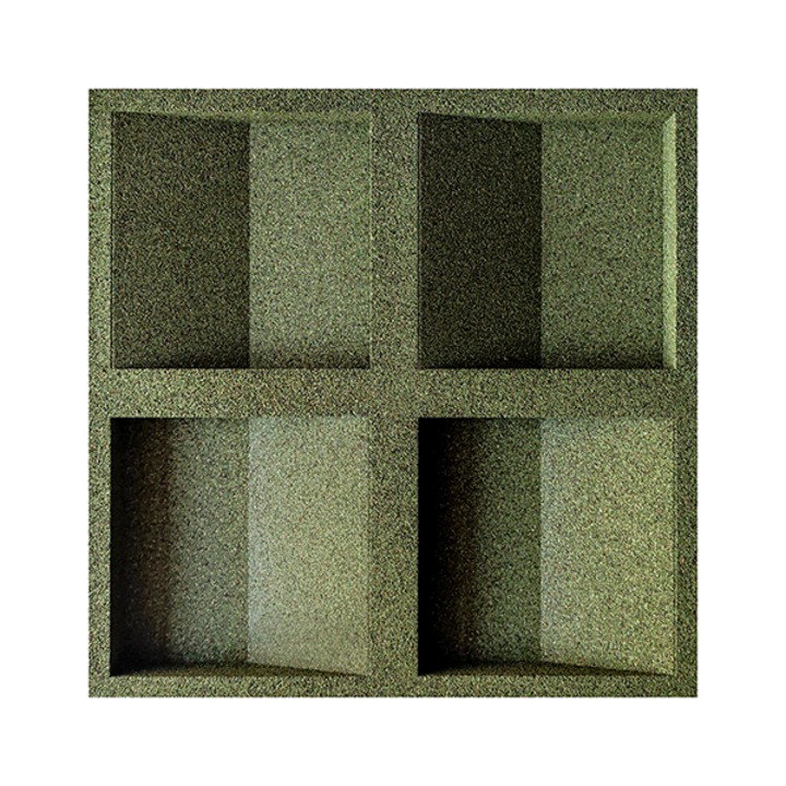 CONCAVE parafa falpanel – zöld