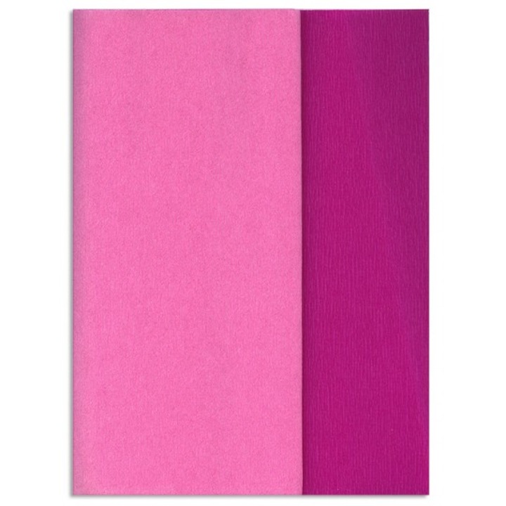 Hartie creponata Gloria Doublette siclam deschis-siclam, cod 3318 AFO