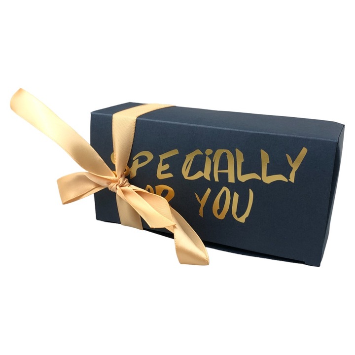 Комплект от 50 бр. Правоъгълна подаръчна кутия Specially for you and Funda, Createur, 14x7x4.5cm - синя