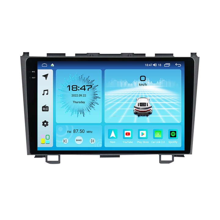 Navigatie Honda CRV din 2006-2012, NAVIGPS, Rezolutie 2K, Display QLED 9.5 inch, 4GB RAM si 64GB ROM, Android, Procesor Octacore, Slot sim 4G, Sunet DSP, Wireless Carplay si Android Auto, Camera Marsarier, USB, Wi Fi, Radio