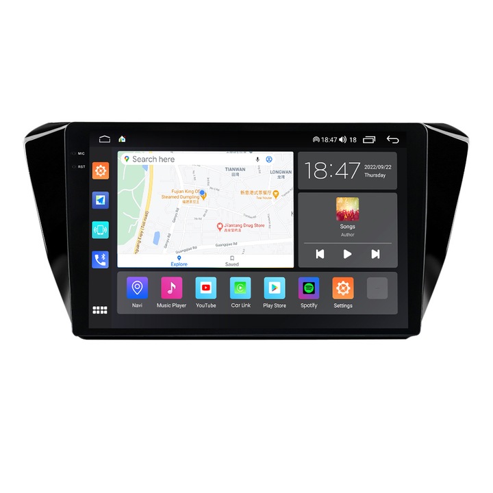 Navigatie Skoda Superb 3 din 2015-2019, NAVIGPS, Rezolutie 2K, Ecran QLED 10.5 inch, 8GB RAM si 128GB ROM, Android, Procesor Octacore, Slot sim 4G, Sunet DSP, Wireless Carplay si Android Auto, Camera Marsarier