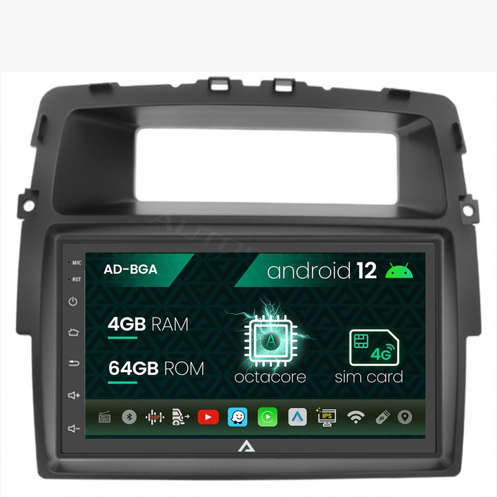 Navigatie Autodrop Renault Traffic, Opel Vivaro, Nissan Primastar (2010, ), Android 12, A-Octacore, 4GB RAM, 64GB ROM, 7 Inch - AD-BGA1004, AD-BGRNI0122DIN