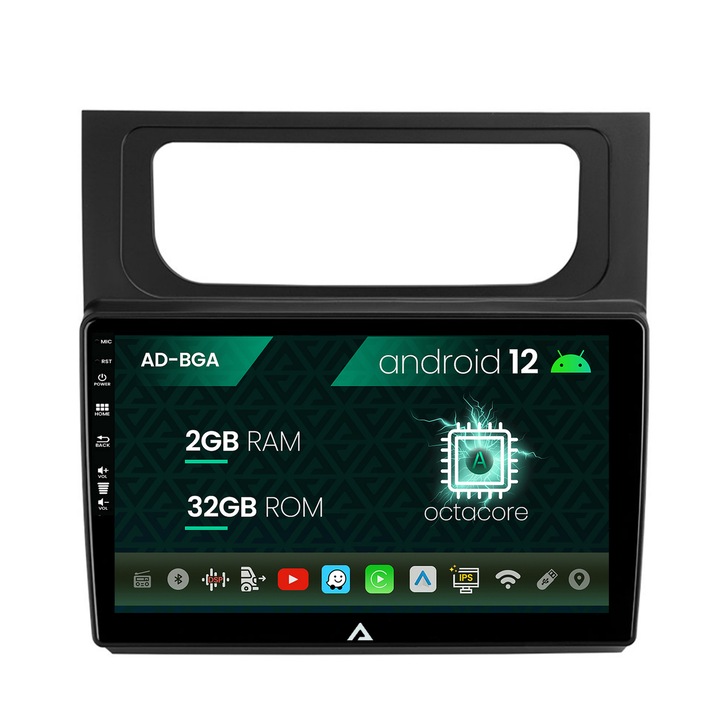 Navigatie Autodrop Volkswagen Touran (2010-2016), Android 13, A-Octacore, 2GB RAM, 32GB ROM, 10.1 Inch - AD-BGA10002, AD-BGRKIT042